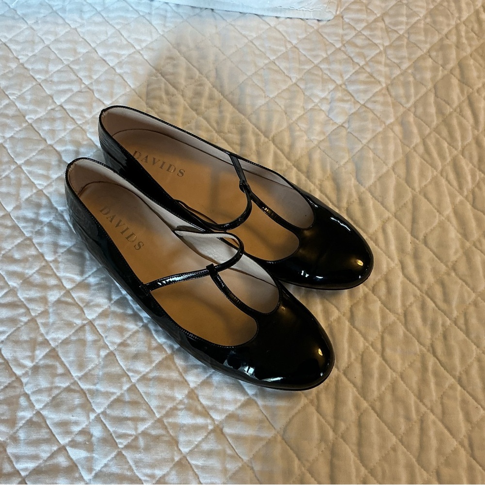 David’s Black patent Mary Jane  Women's Shoes size 39
